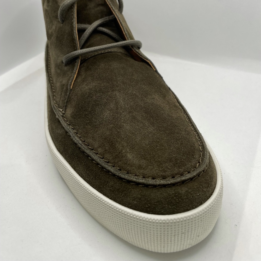 NIB! Longchamp Men’s Suede Ankle Boots Dark Green